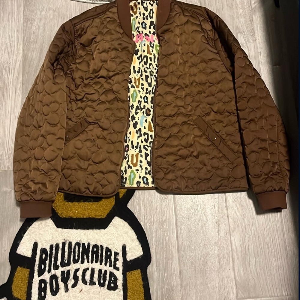 Golf Le Fleur Reversible Brown Bomber Jacket